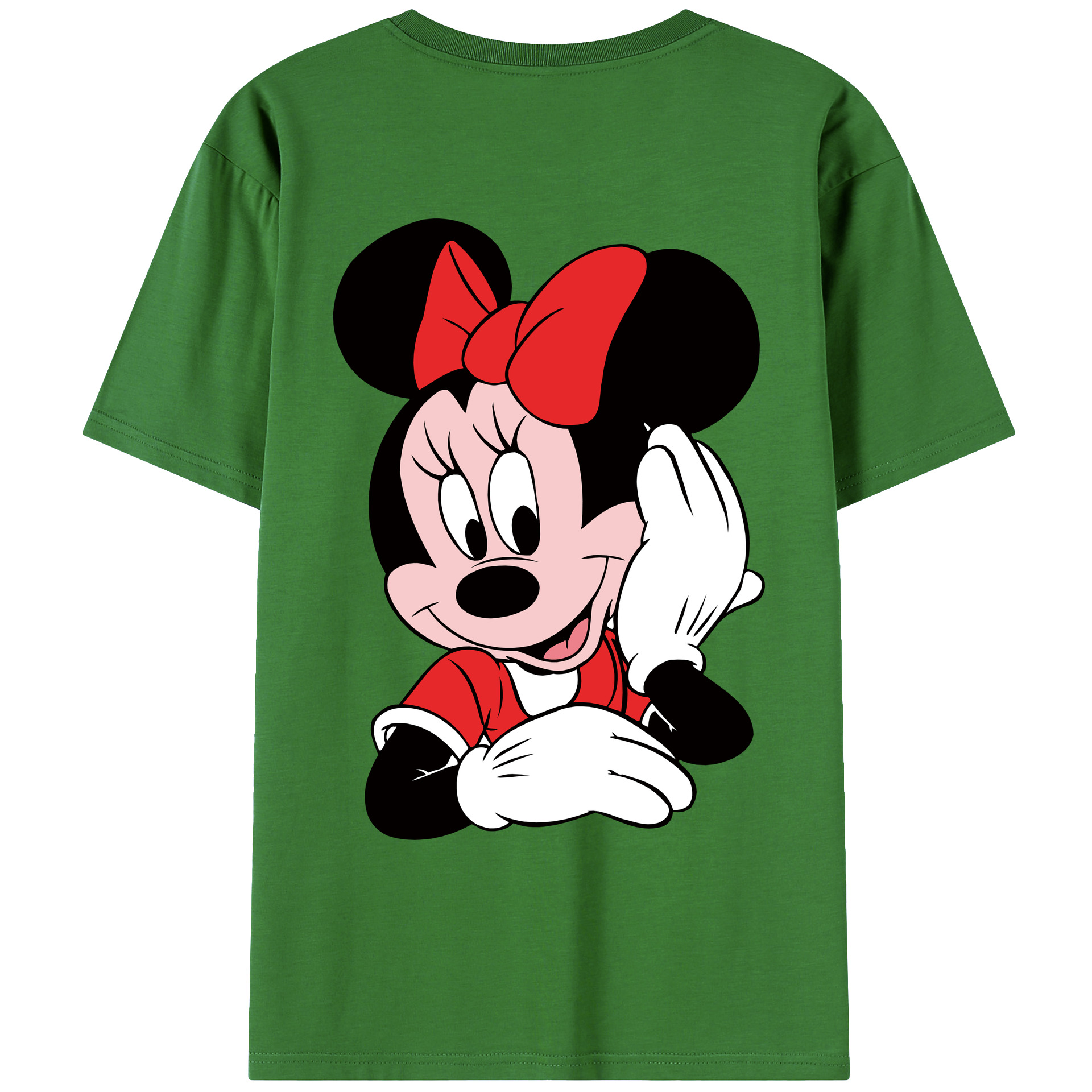 （画像用） ミッキーマウス Mickey Mouse レディース半袖Tシャツ(バックプリント)